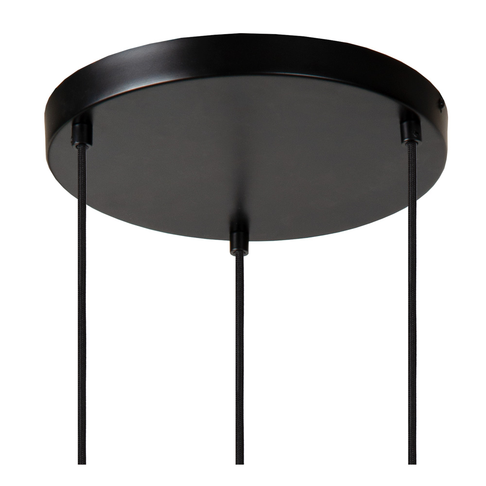 Lucide Marius hanglamp 48cm 3x E27 zwart