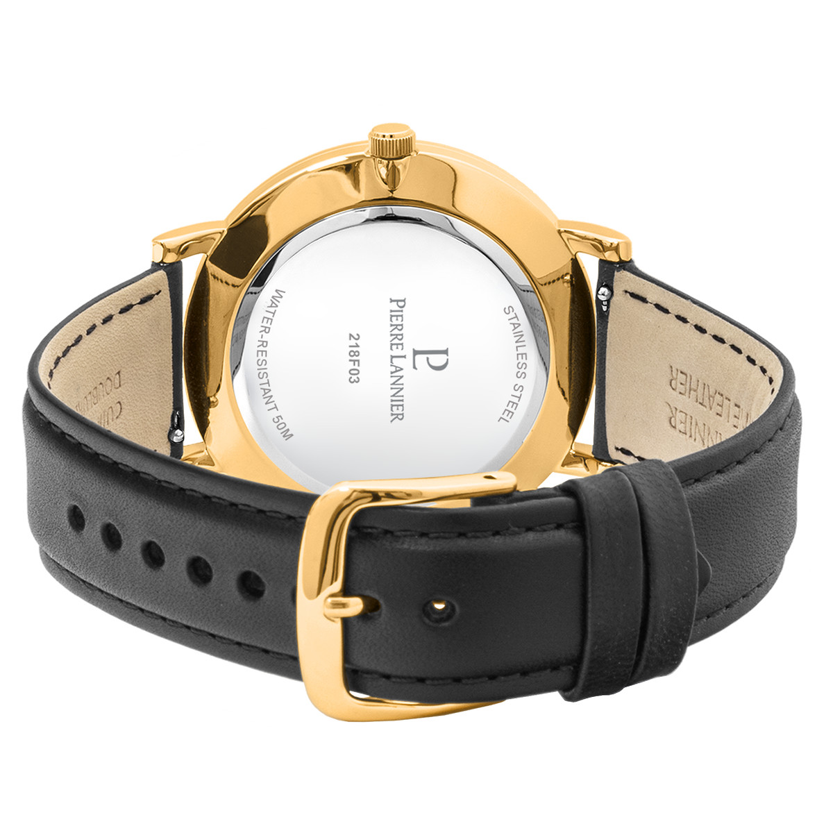 Montre PIERRE LANNIER essential homme bracelet cuir noir