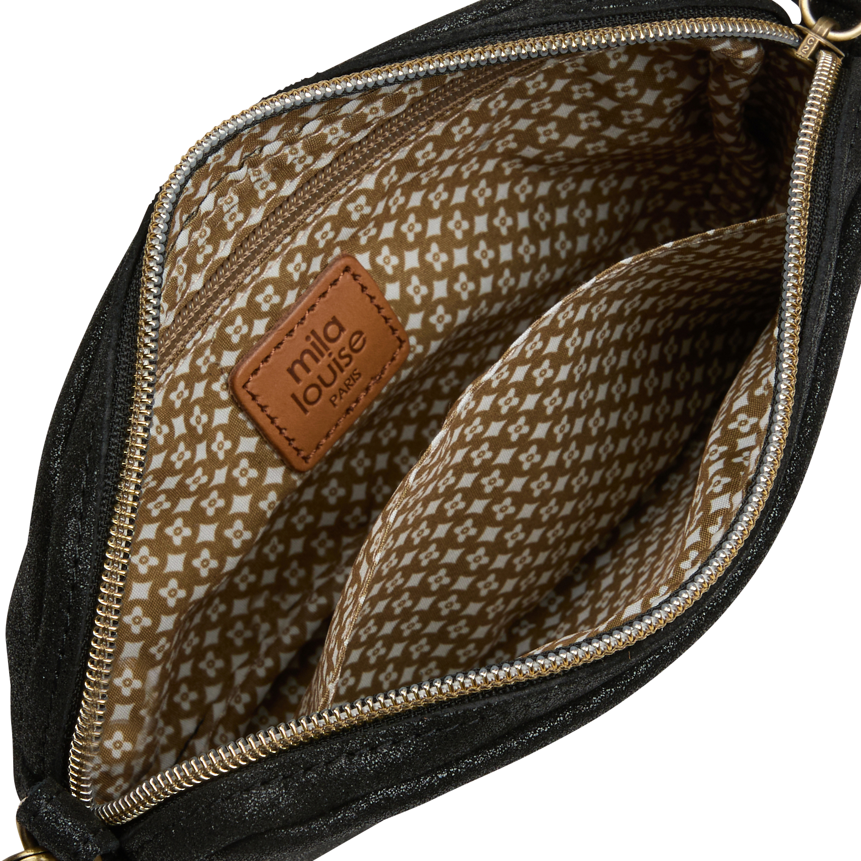 TROTTY - Sac bandoulière en cuir | Noir