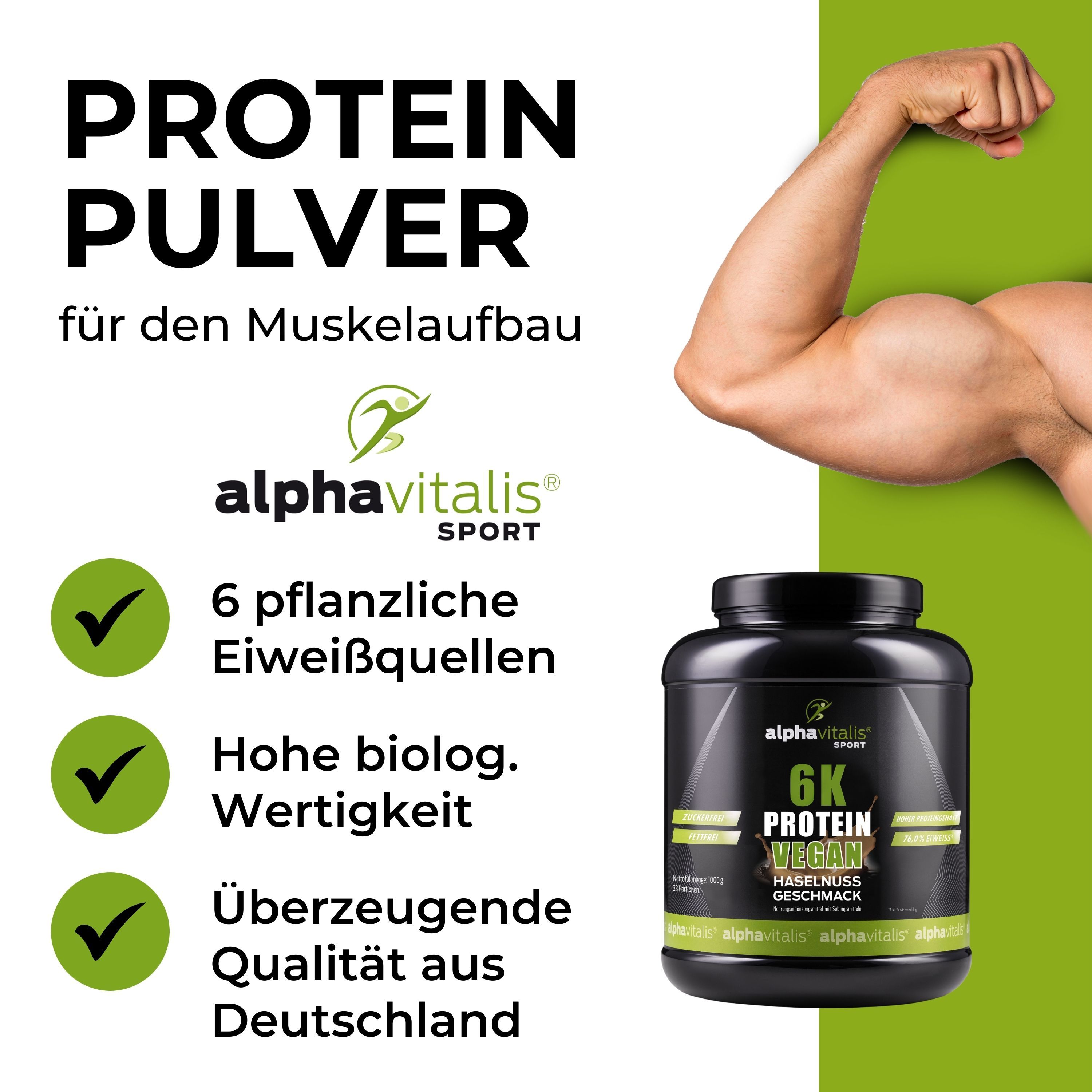 Alphavitalis® 6k Protein Eiweiß Pulver vegan