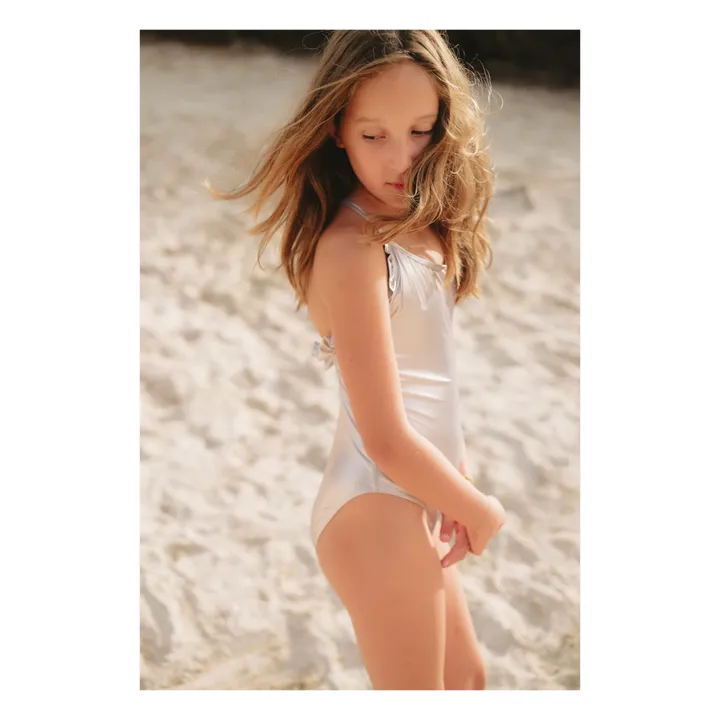 Lison Paris Maillot de Bain à Paillettes Sorbet | Gris anthracite