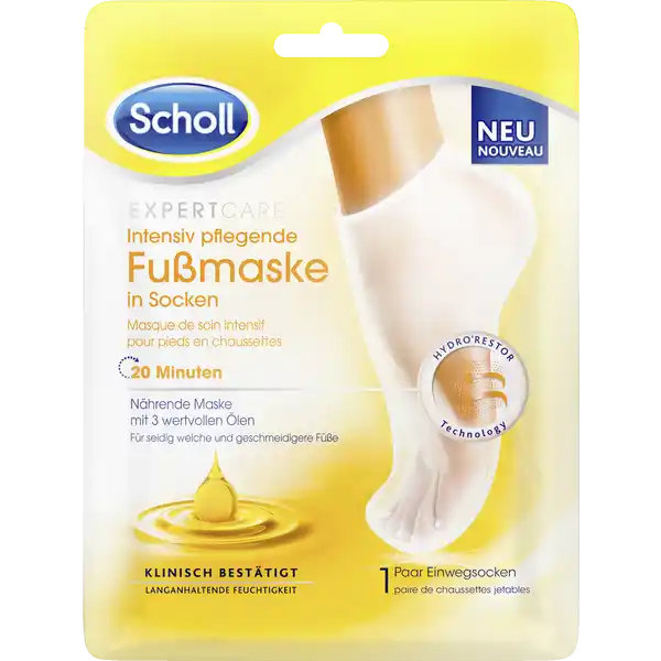 ExpertCare Intensiv pflegende Fußmaske in Socken