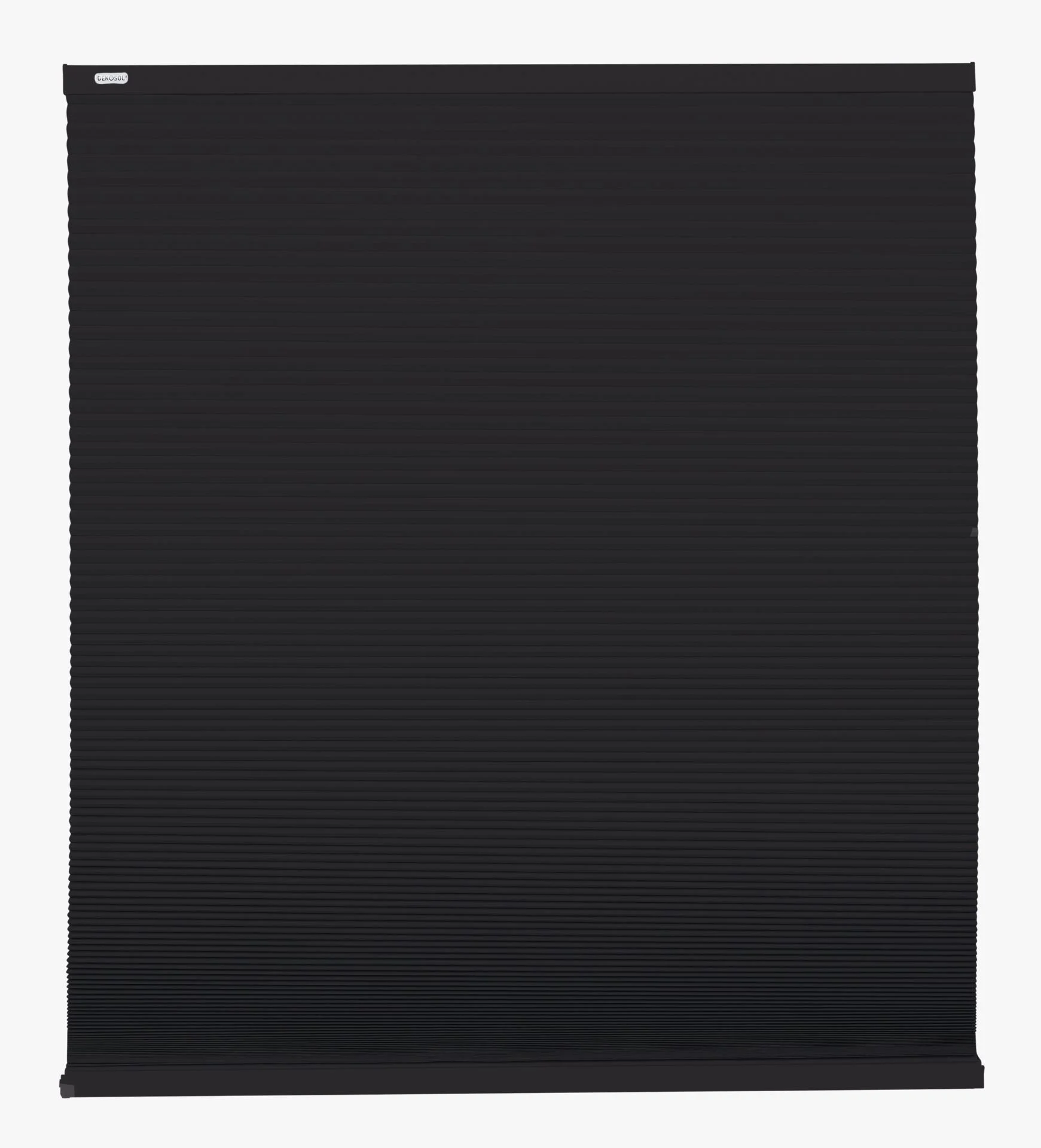 Lysfilt. dobbel plisségardin hvit - 90x160 cm
