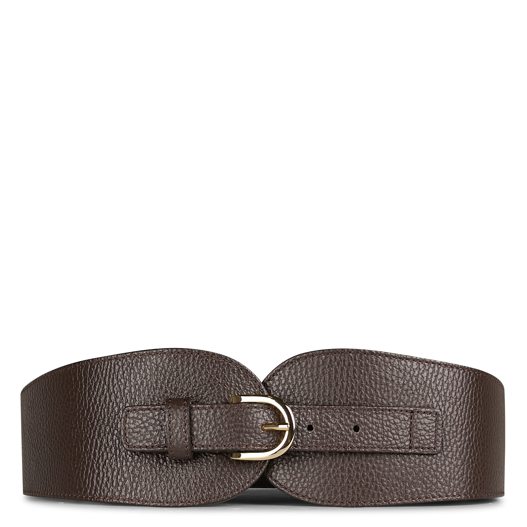 OLYMPE - Ceinture corset en cuir | Marron