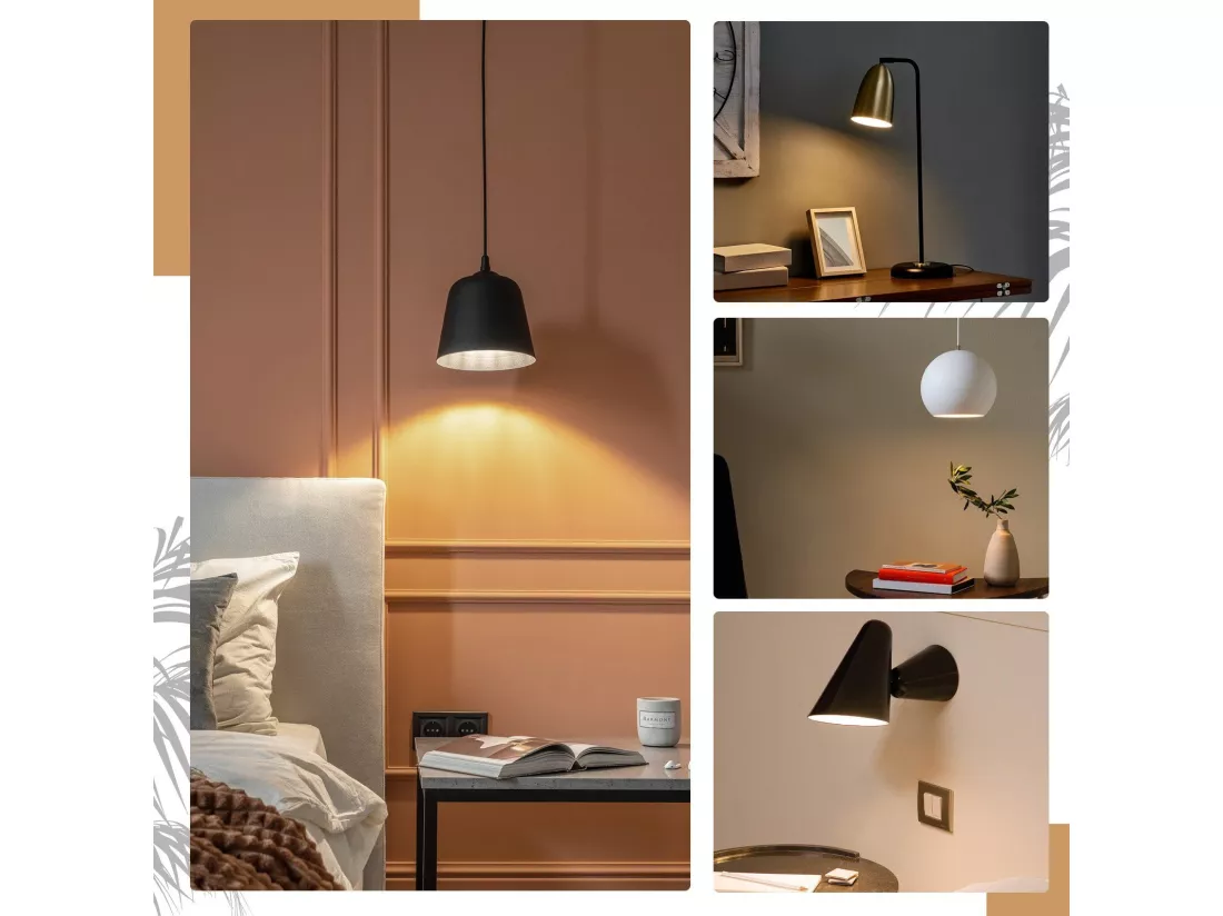 NETTLIFE Lot de 6 ampoules LED E14 vintage Edison - ampoules à filament blanc chaud G45 2700K 4W en verre de haute qualité idéales pour hôtel café