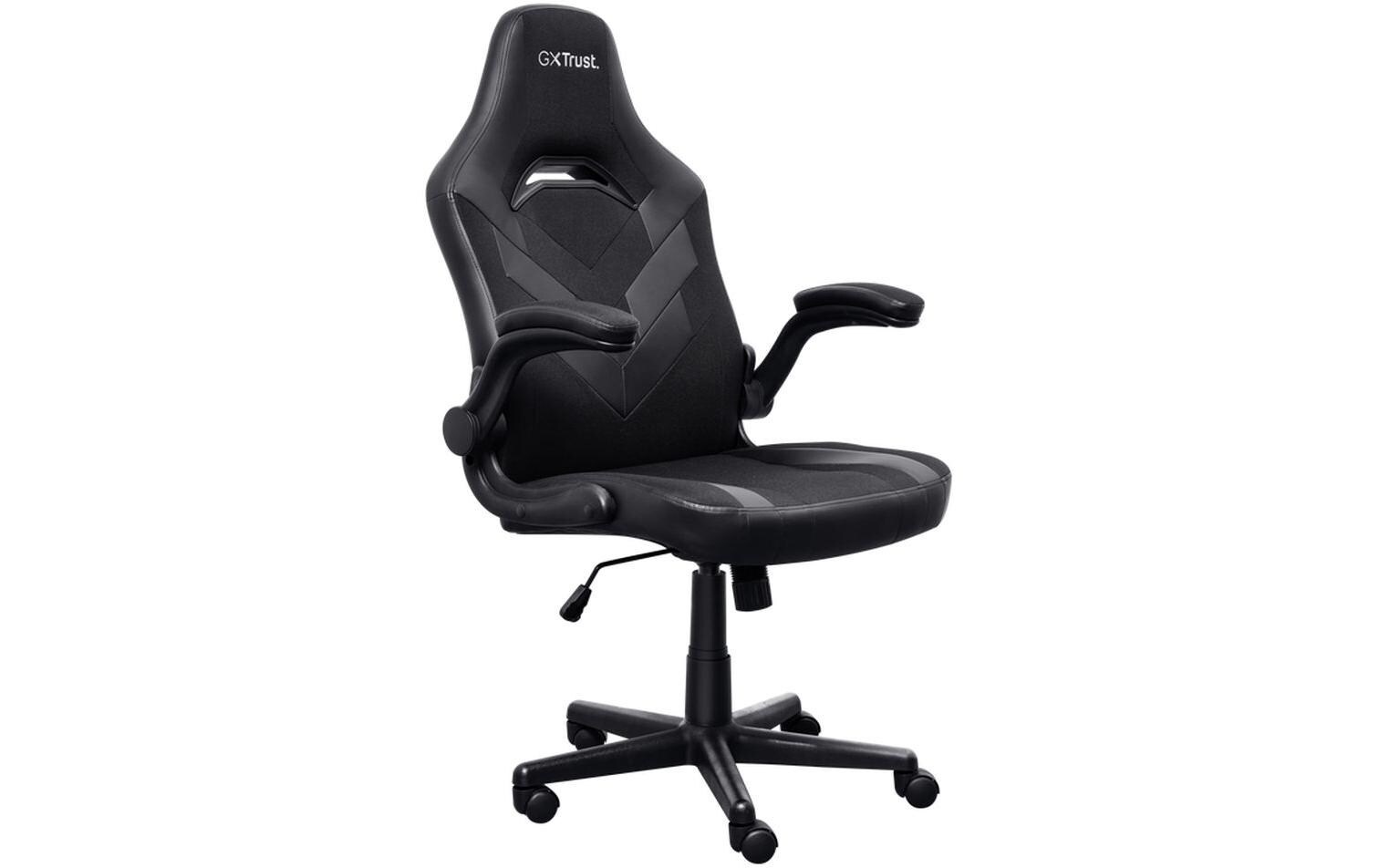 Gaming-Stuhl GXT 703B RIYE Schwarz<br>Bequemer verstellbarer Gaming-Stuhl mit hochklappbaren Armlehnen