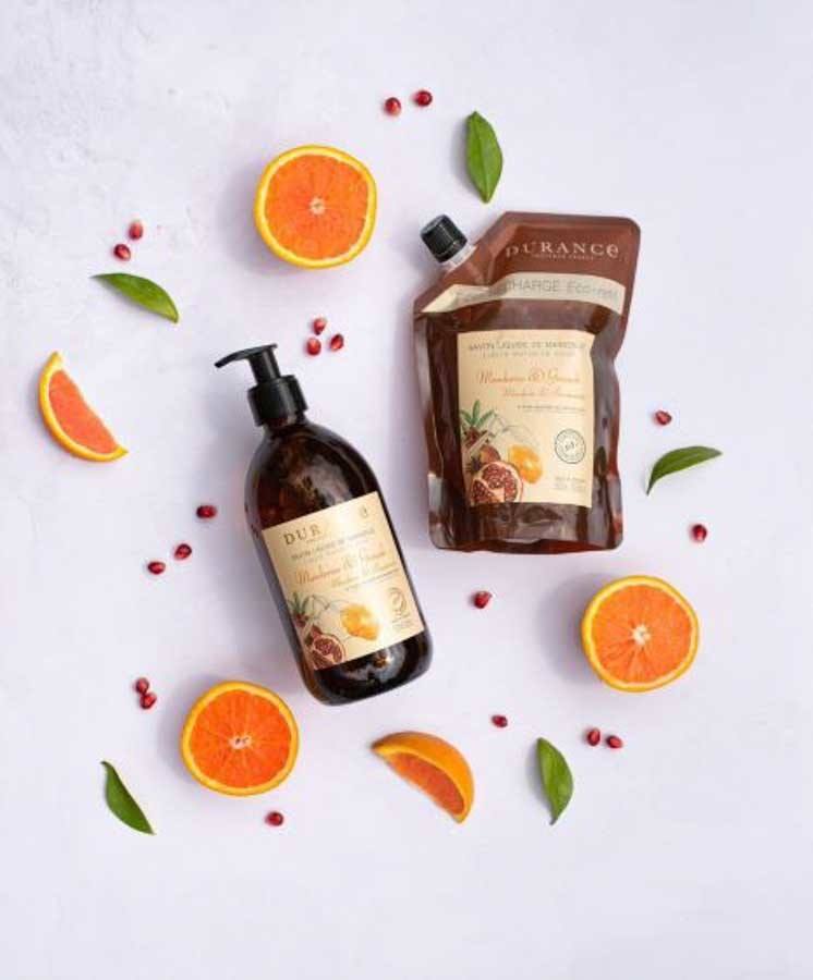 Durance Liquid Soap Eco-Refill Mandarin & Pomegranate 500ml