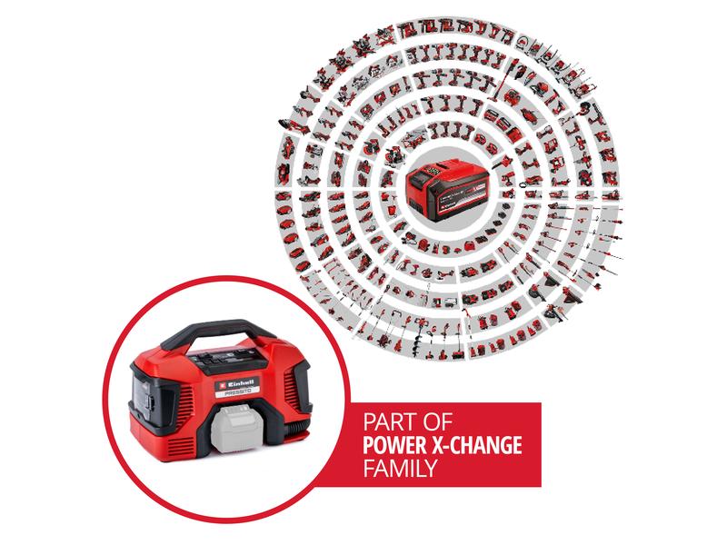 Einhell Akku-Kompressor Hybrid Pressito Solo Mitglied der Power X-Change-Familie
