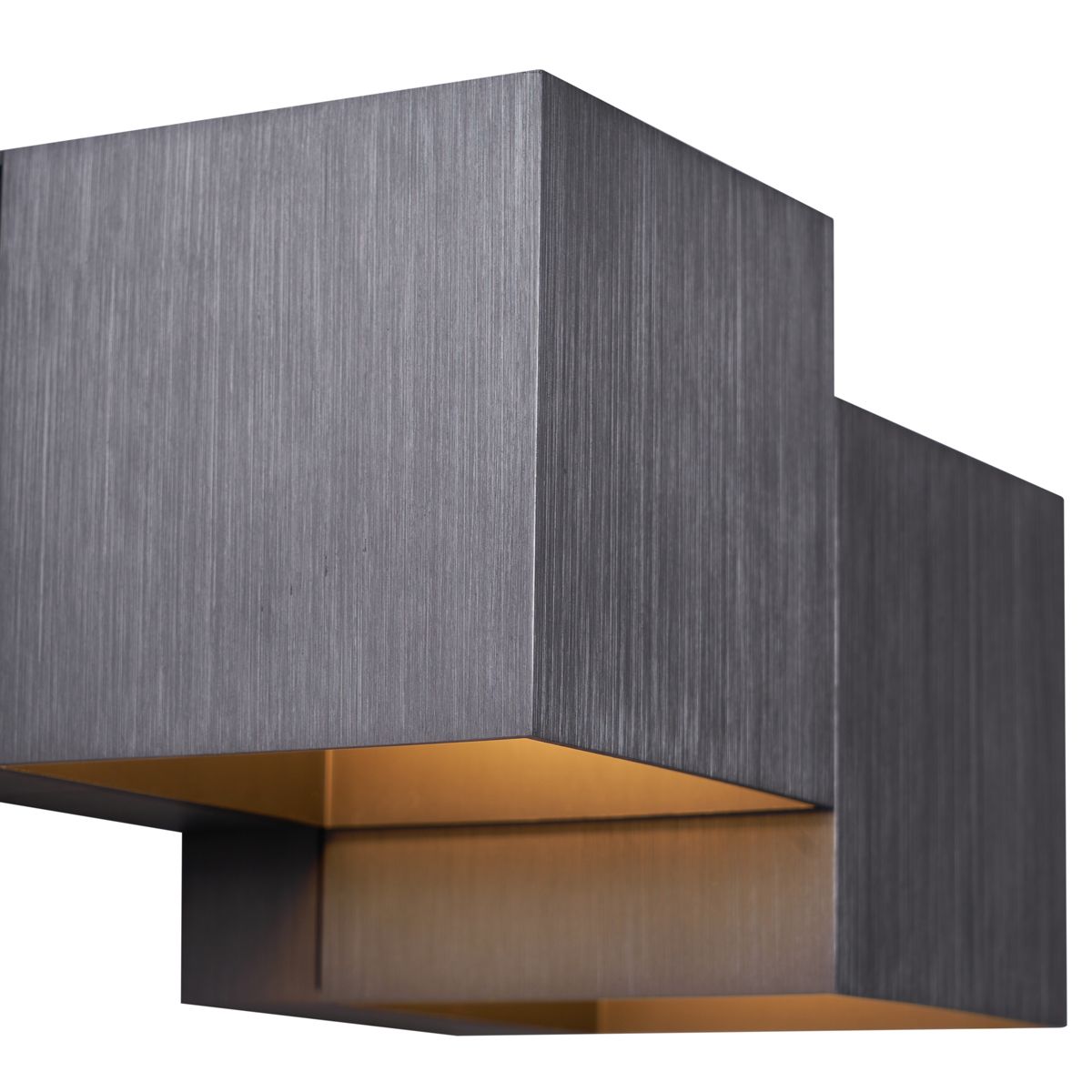 Moderne wandlamp gunmetal 2-lichts - Transfer Double