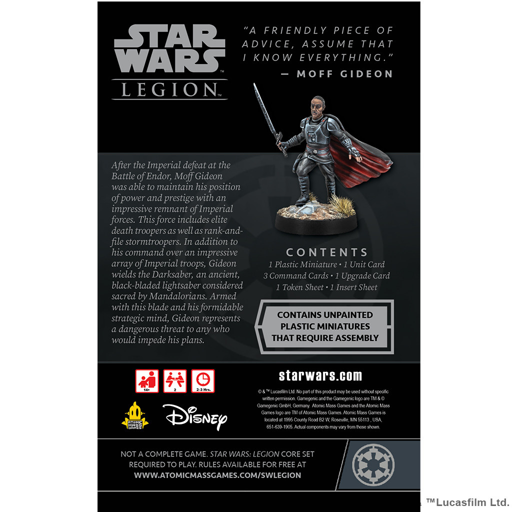 Star Wars : Légion - Moff Gideon Extension Commandant