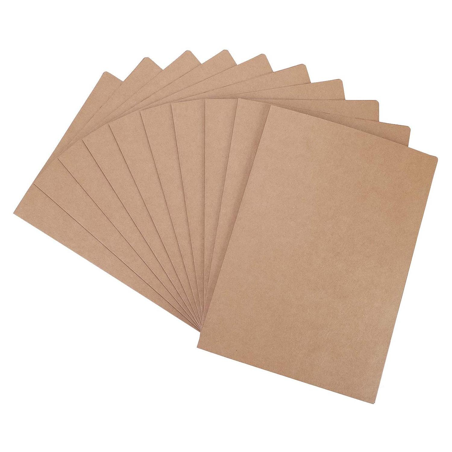 (25er Set) A4 Dokumentenmappe Karton Pendenzen / Präsentations Mappe Kraftpapier Folder - Braun