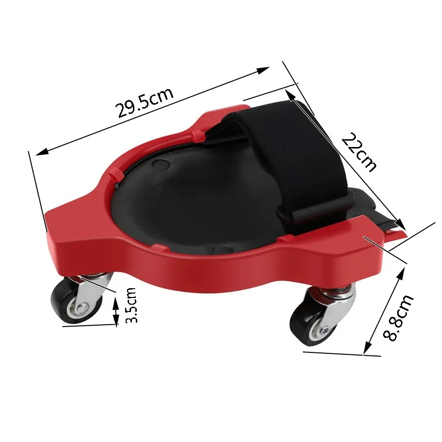 (1 Paar) Handwerker Knie Rollen Heimwerker Knieschoner Räder für Boden Reparaturen / Garten Arbeit - Schwarz