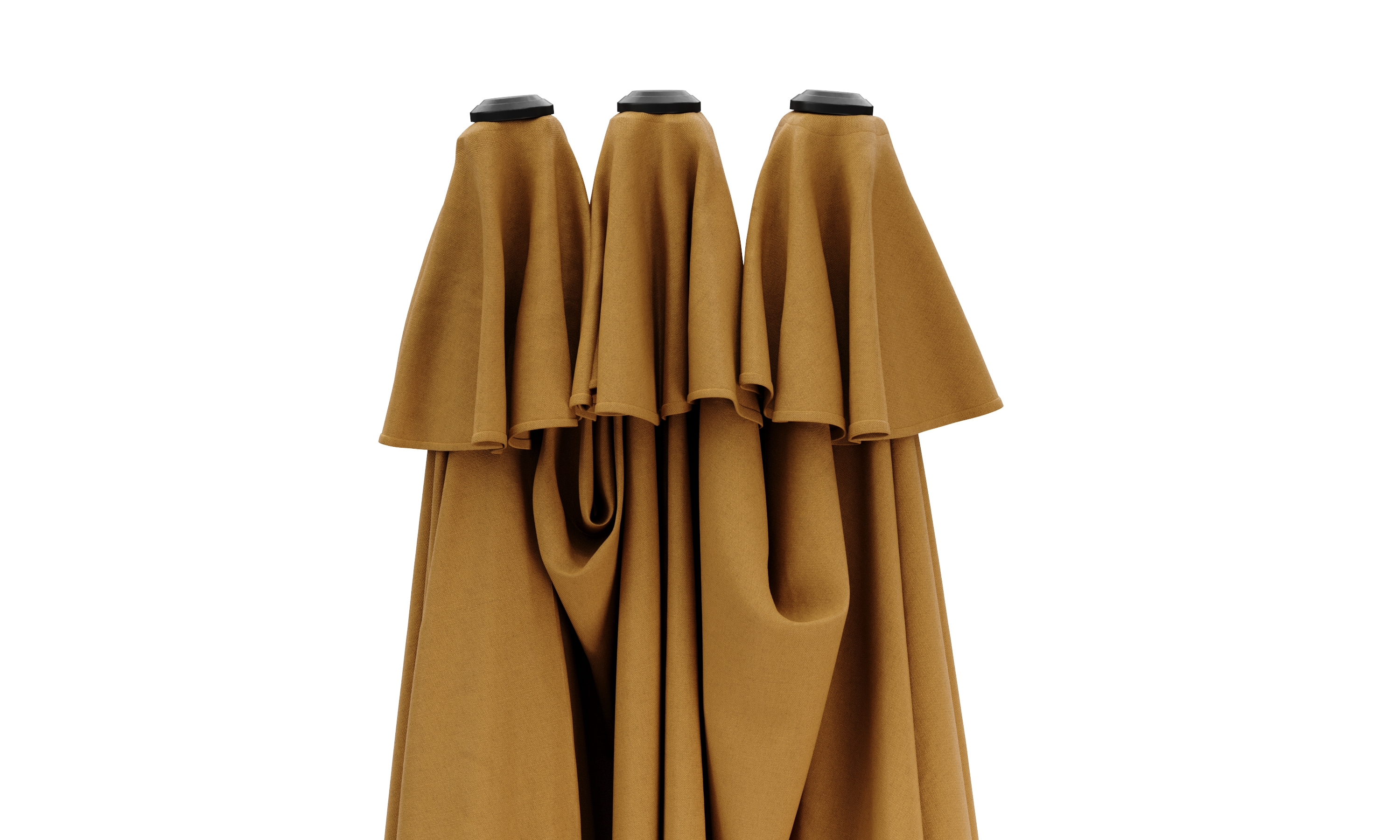 Doppel-Sonnenschirm SOLI 460 x 270 cm braun