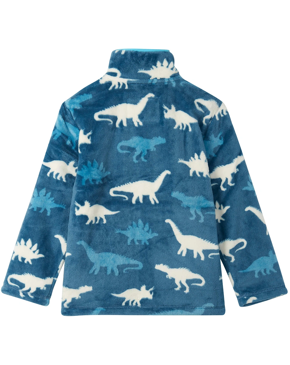 Fleecejacke DINO SILHOUETTES FUZZY in blue