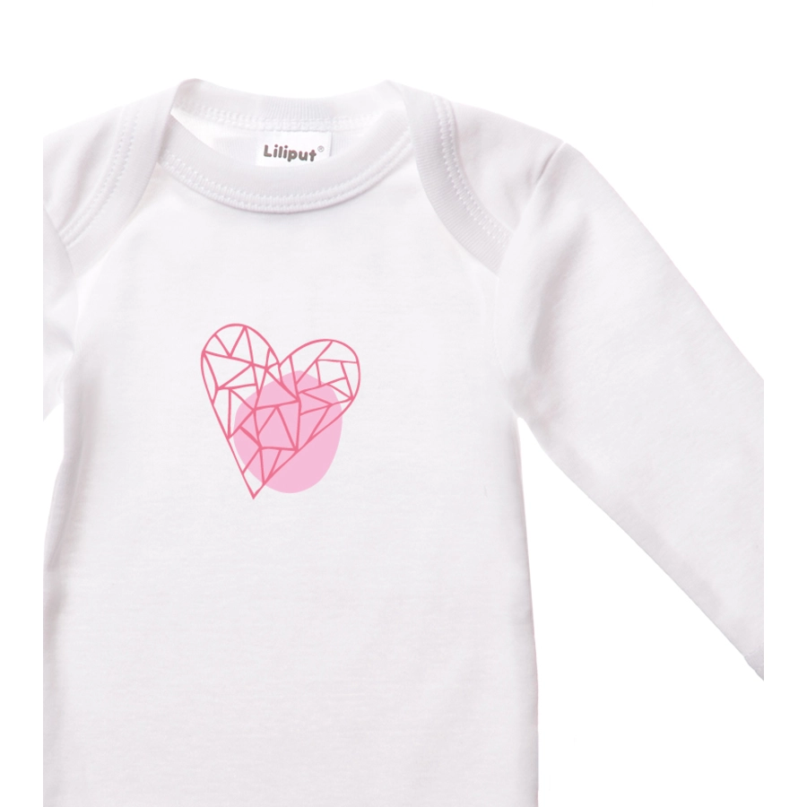 Liliput Langarmbody 2er-Pack AOP TEDDY weiß, rosa