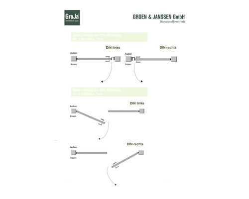 Dubbele poort GroJa Flex links voorgemonteerd zonder palen, frame antraciet 300 x 180 cm antraciet
