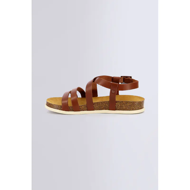 KICK ALICE MARRON CLAIR SANDALES Cuir Femme