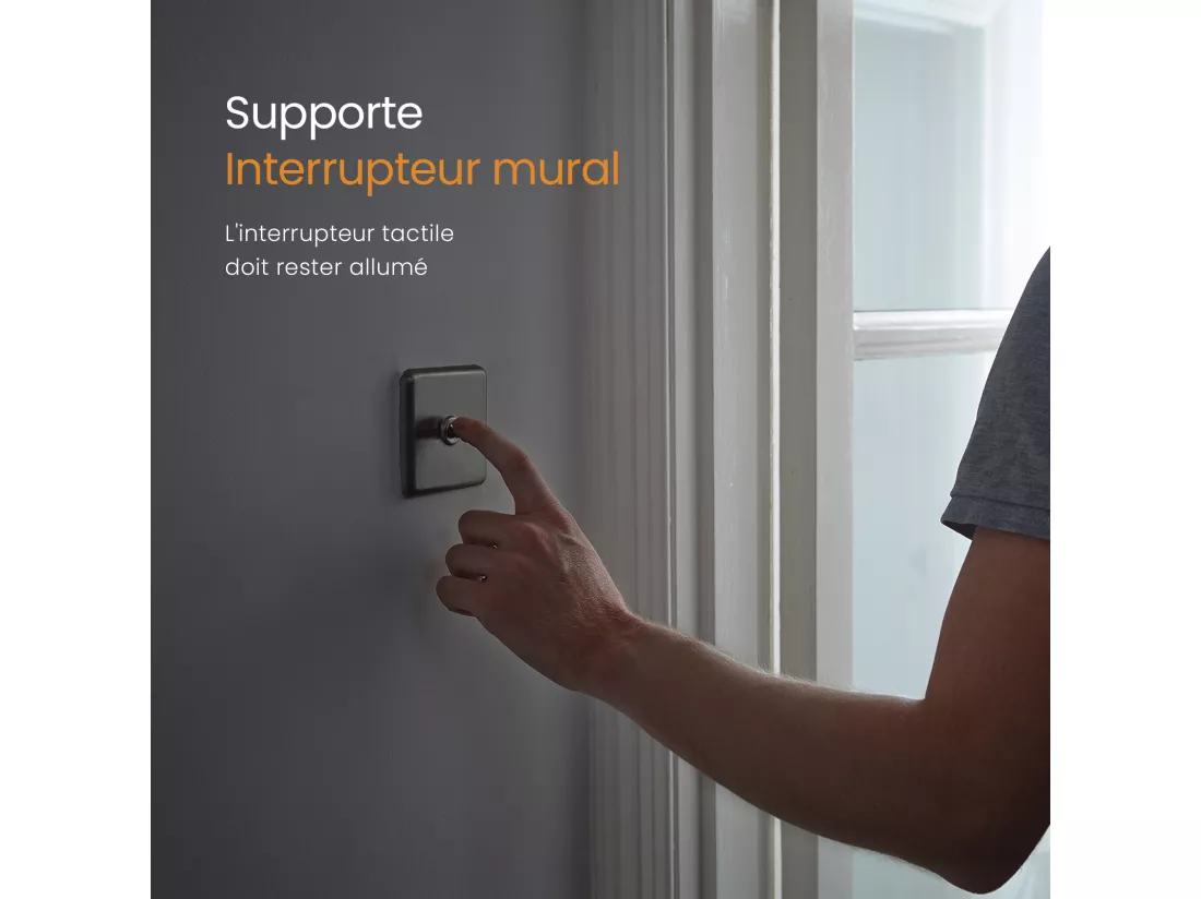 EMKE Miroir led salle de bain ф70 cm Miroir salle de bain lumineux avec 3 Couleurs de lumière réglables+Anti-buée, Économie d'énergie miroir led