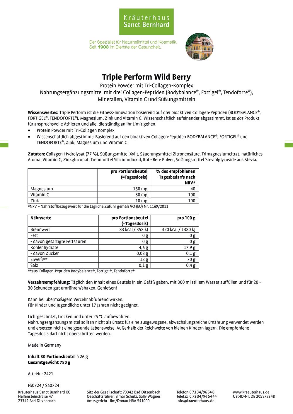 Triple Perform Wild Berry