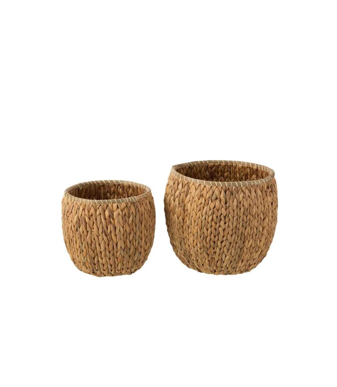 Paris Prix - Lot De 2 Cache-pots Déco jacinthe 30cm Naturel