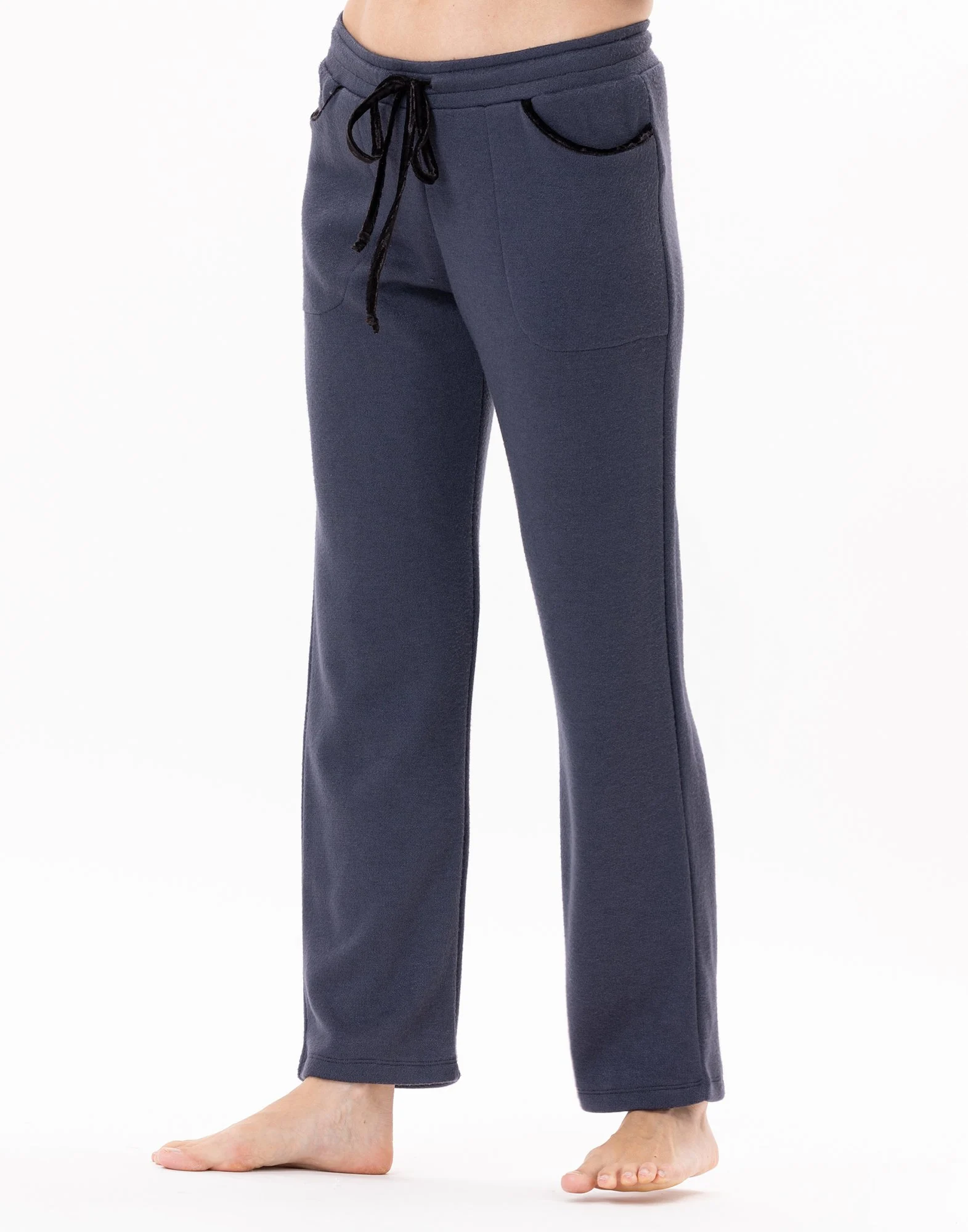ALPAGA 880 - Pantalon en maille tricot | Bleu