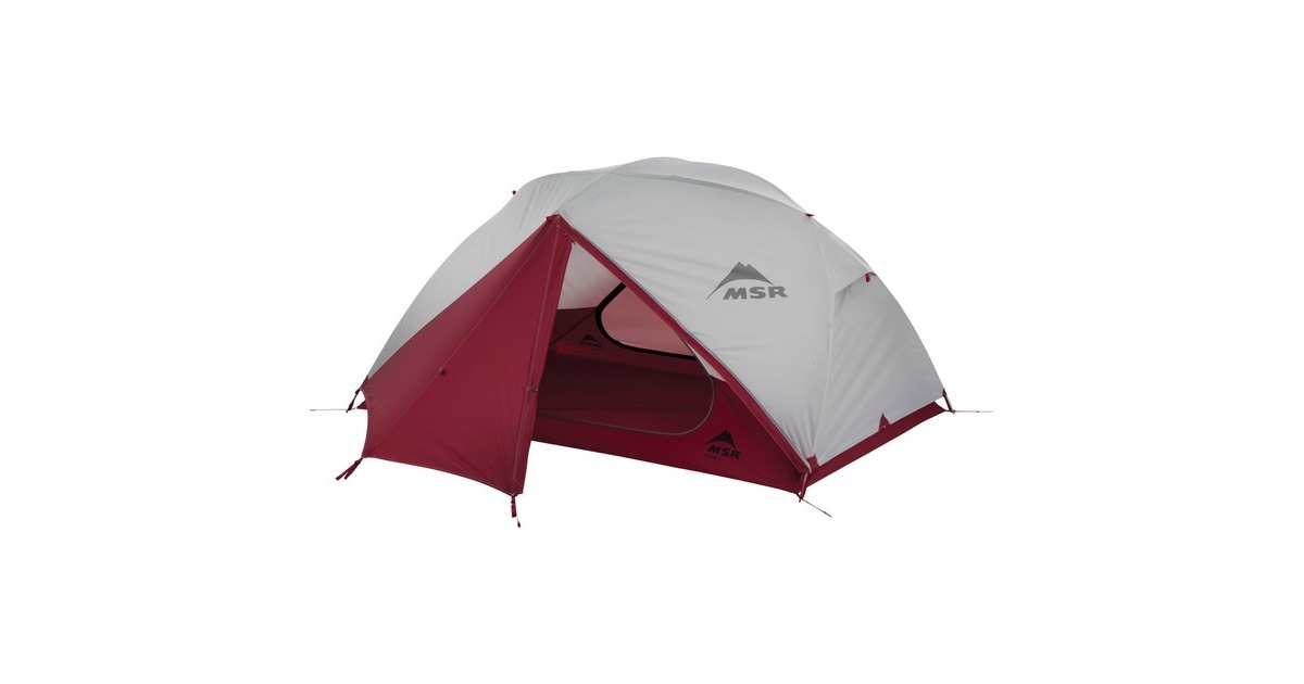 MSRElixir 2 Backpacking Tent  (Lichtgrijs/rood)