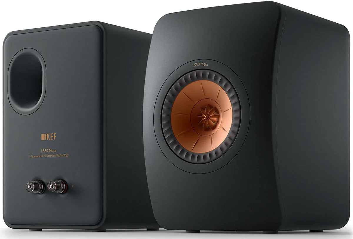 KEF LS50 Meta Noir mat (la paire) Enceintes bibliothèque