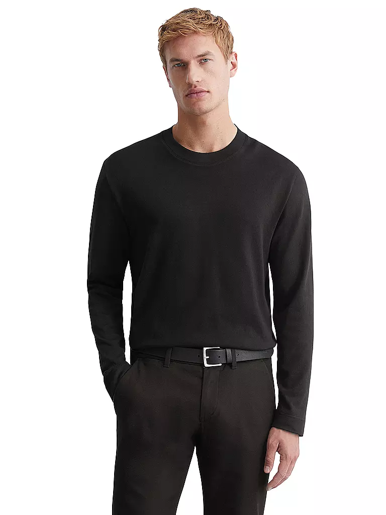 MARC O'POLO Langarmshirt  schwarz