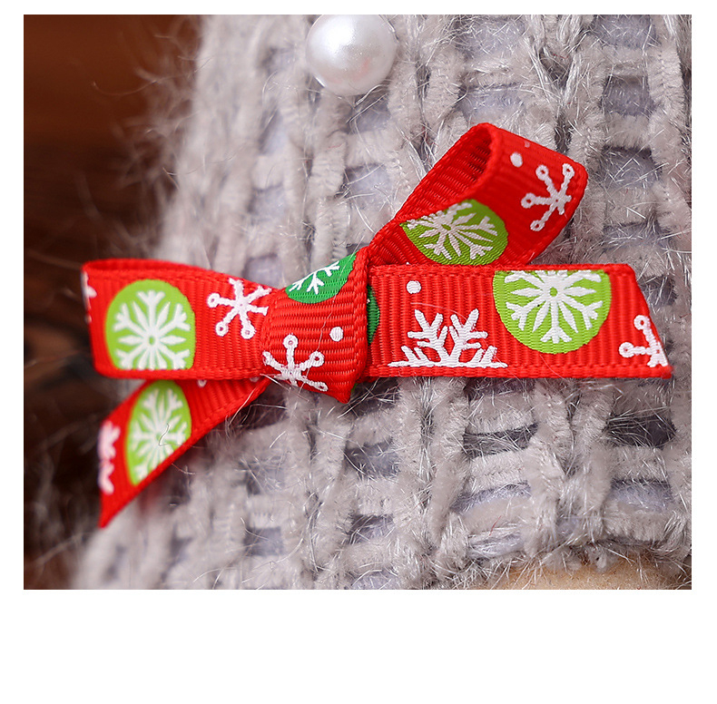 (22x8cm) Weihnachts Wichtel Home Deko Schwedischer Plüsch Zwerg - Grau