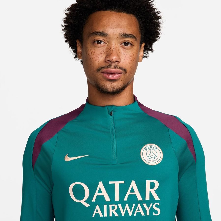 Paris Saint-Germain Maillot d'Entraînement Dri-FIT Strike Drill - Geode Teal/Bordeaux/Orange