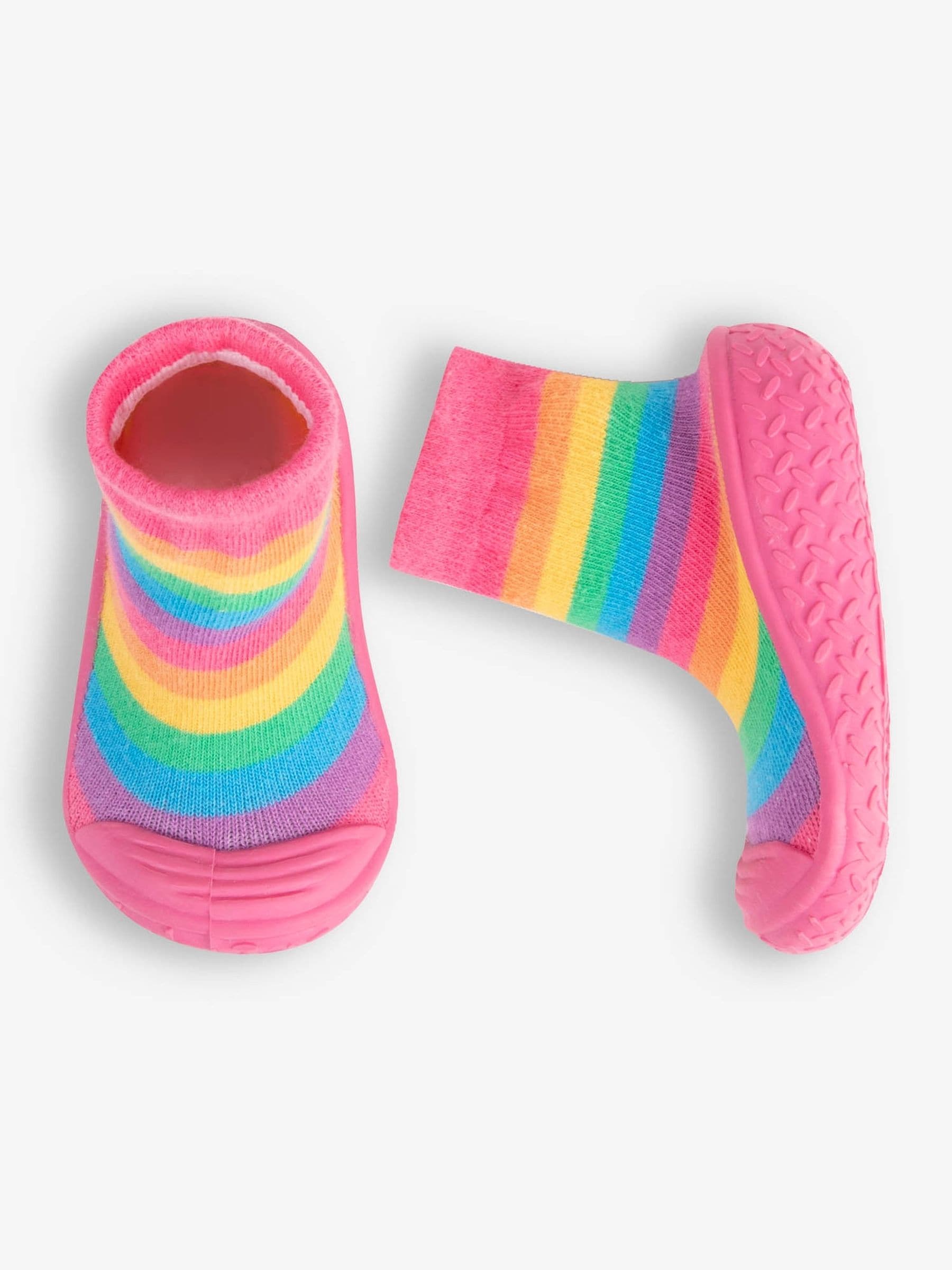 Regenboog - JoJo Maman Bébé - Indoor pantoffelsokken voor binnen