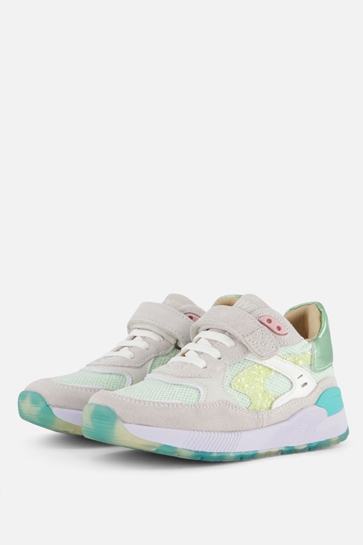 Shoesme Trainer Sneakers groen Leer