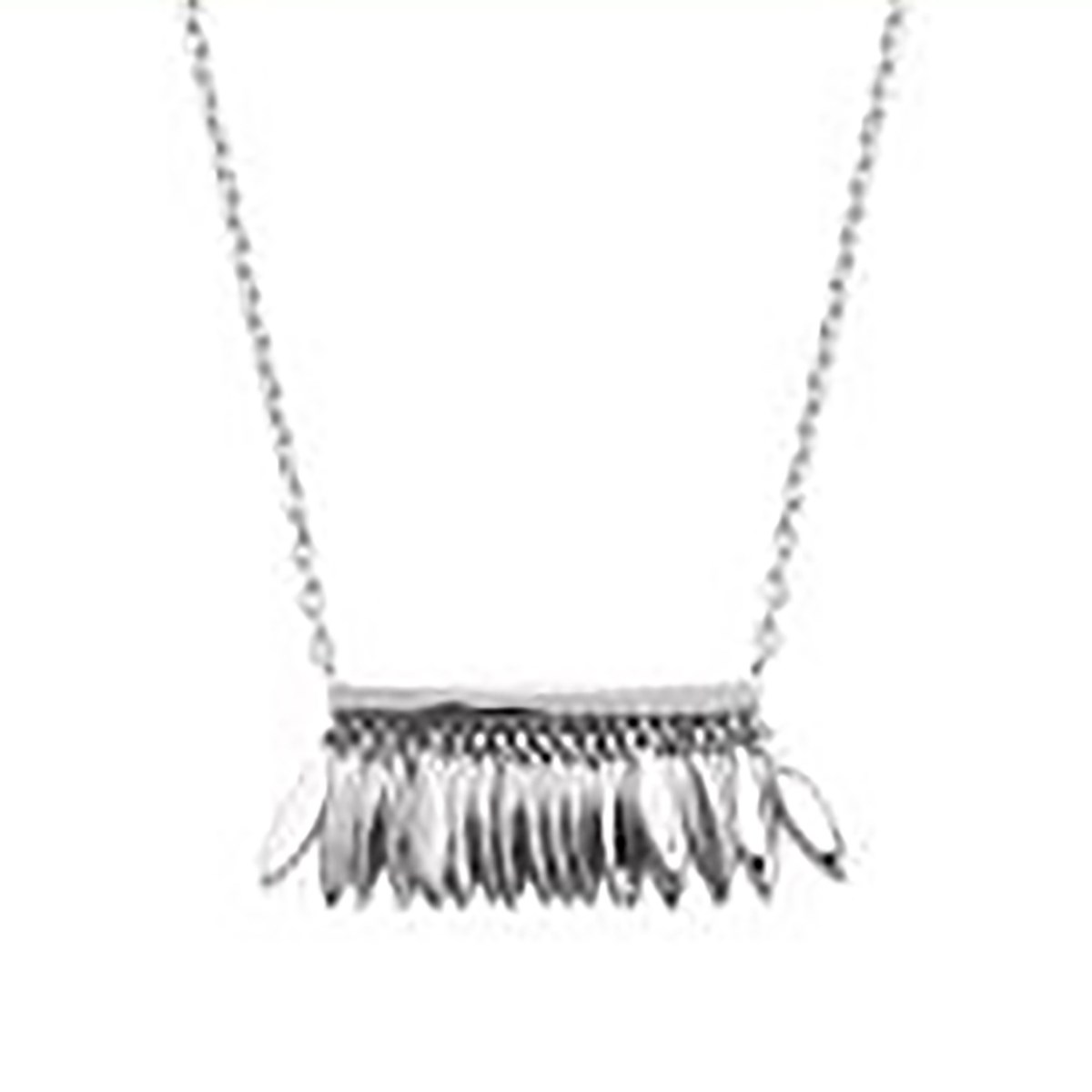 Collier Brillaxis pampille argent