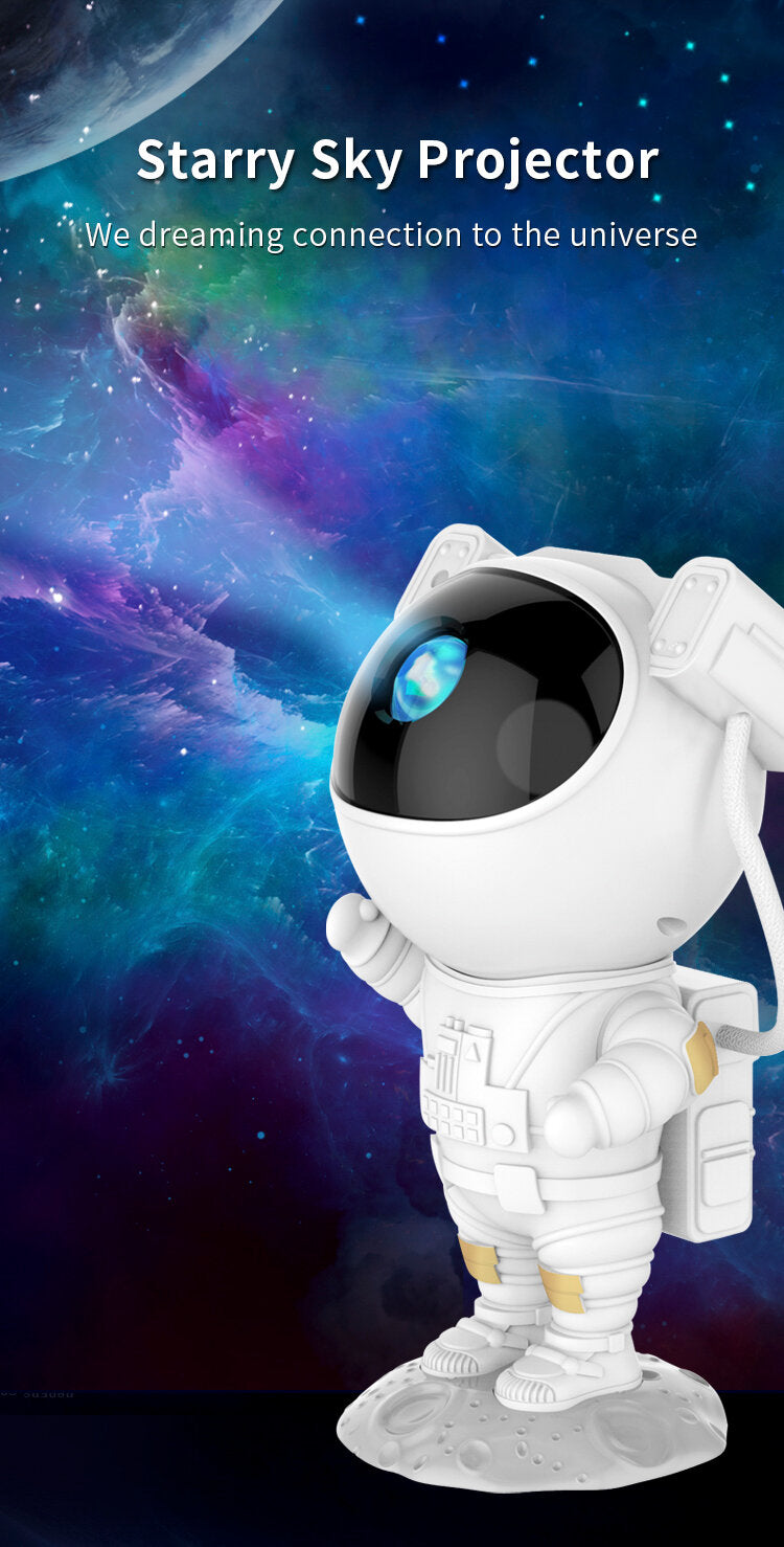I-Total  Astronaut Projektor - hvid