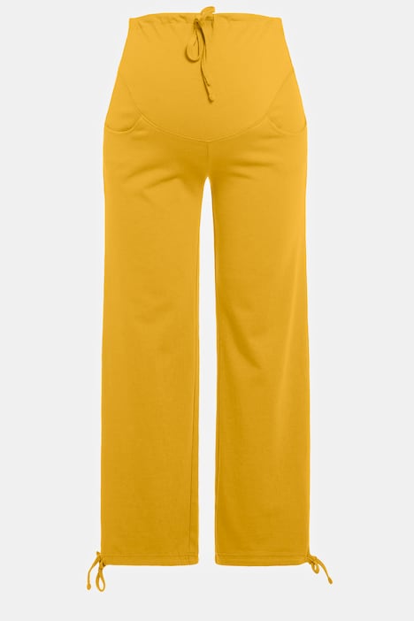 Bellieva-Sweatpants, extrabreiter Bund, Biobaumwolle