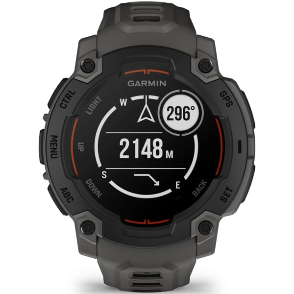 SFS195_Cardio et GPS GARMIN INSTINCT E 45 MM BLACK BEZEL W/ CHARCOAL BAND