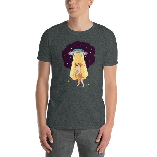 Camiseta masculina Mascochula, personalizada com a foto do seu pet, cinza escuro