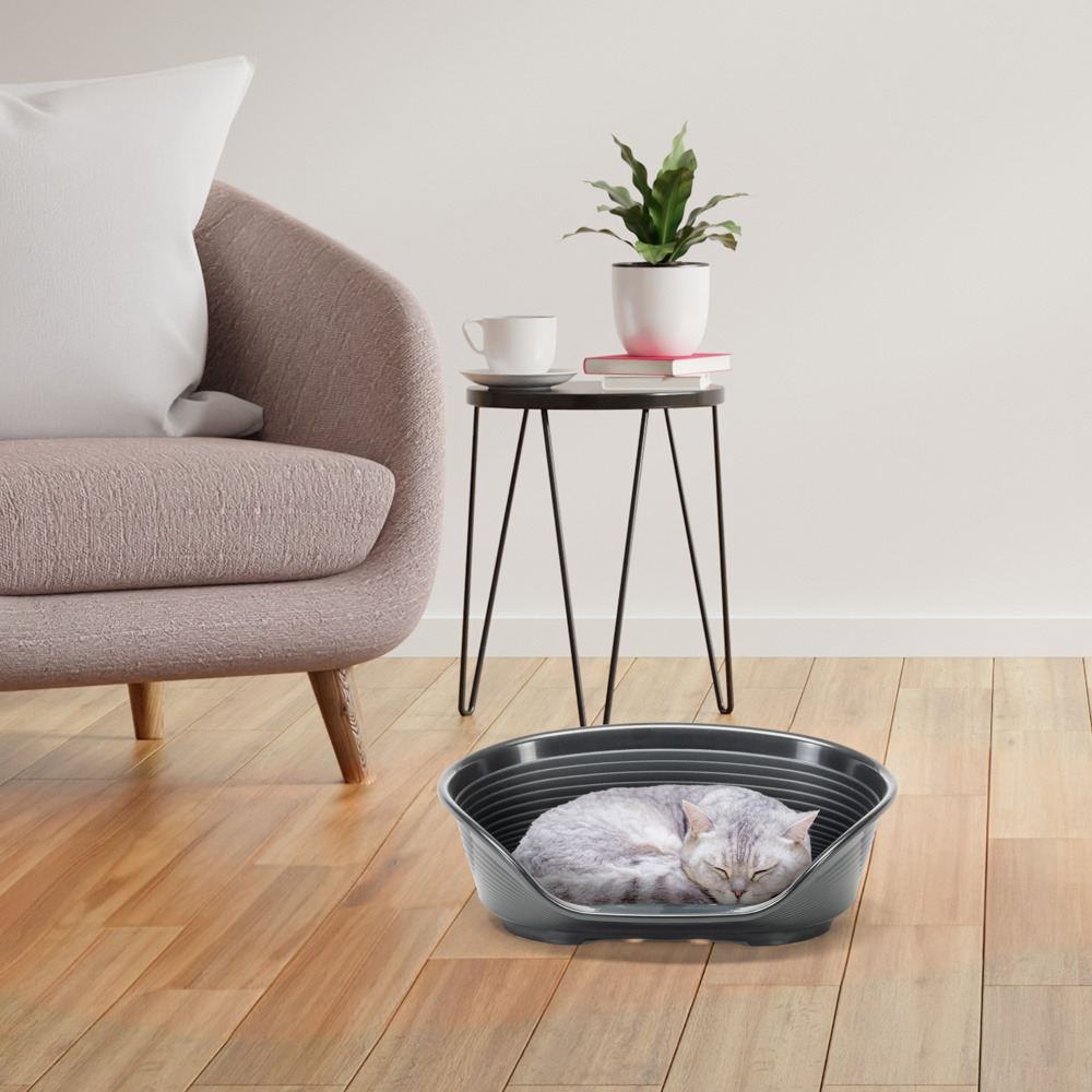 Ferplast - panier chien panier chat - lit pour chien en plastique small - 100% plastique recyclé - lit pou chat lavable -