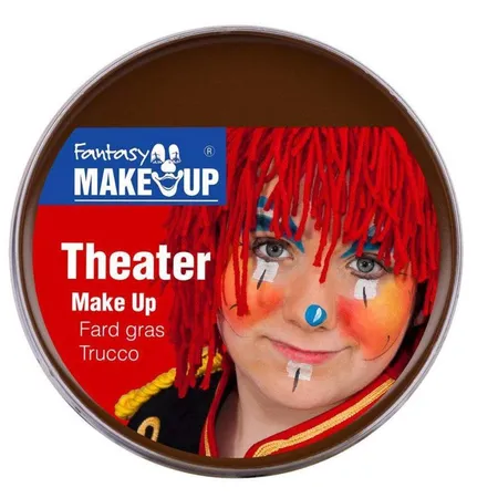 Festartikel Müller Theaterschminke braun Fettschminke 25g