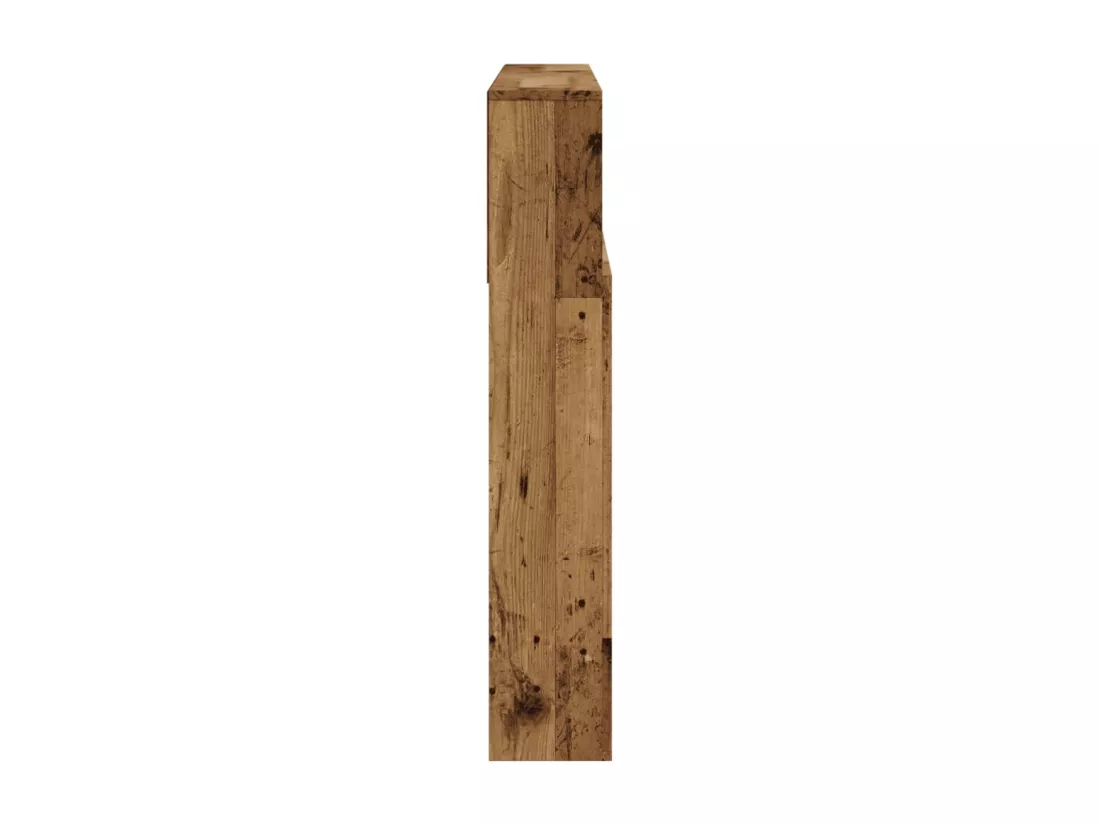 Armoire de tête de lit vieux bois 120x19x103,5 cm