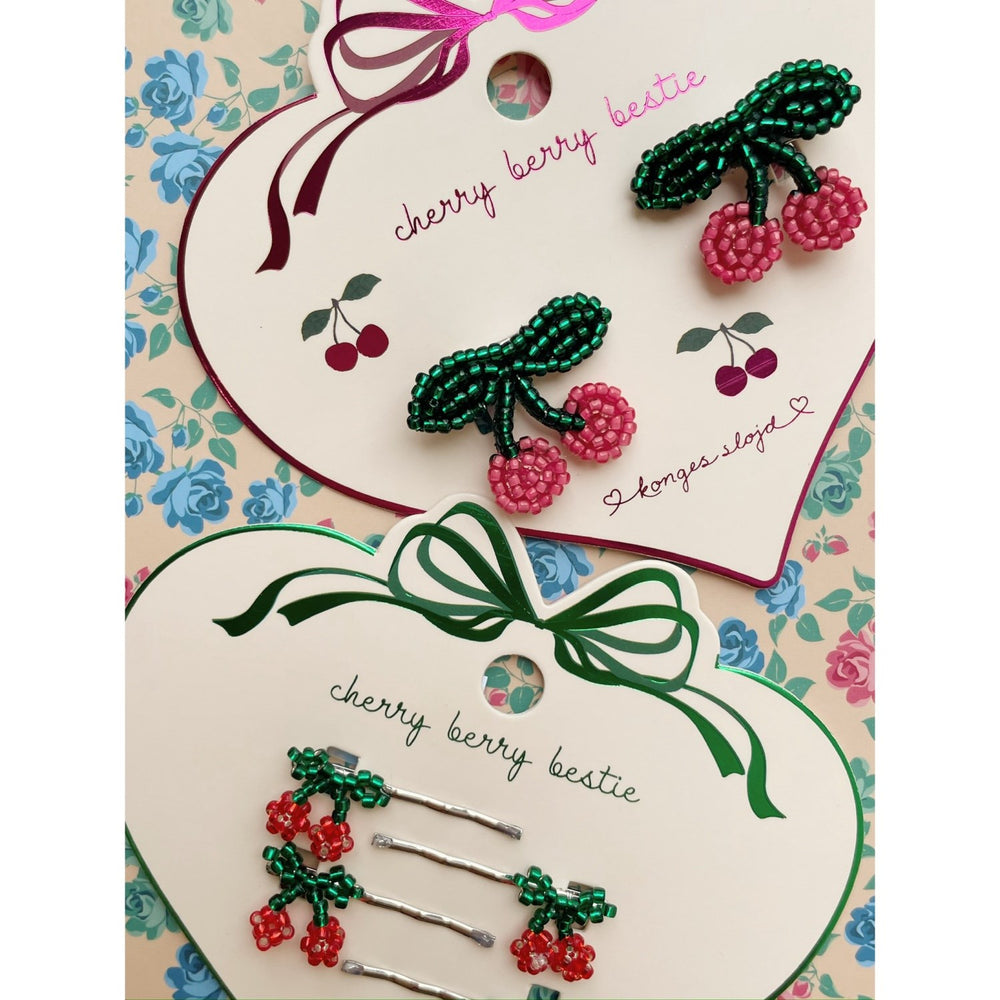 Køb Konges Sløjd Cherry 2 Pak Pearly Hårspænder Cherry