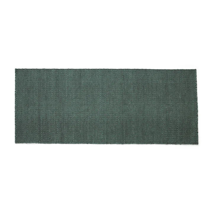 HAY - Moiré Wollteppich 80 x 200 cm, emerald green