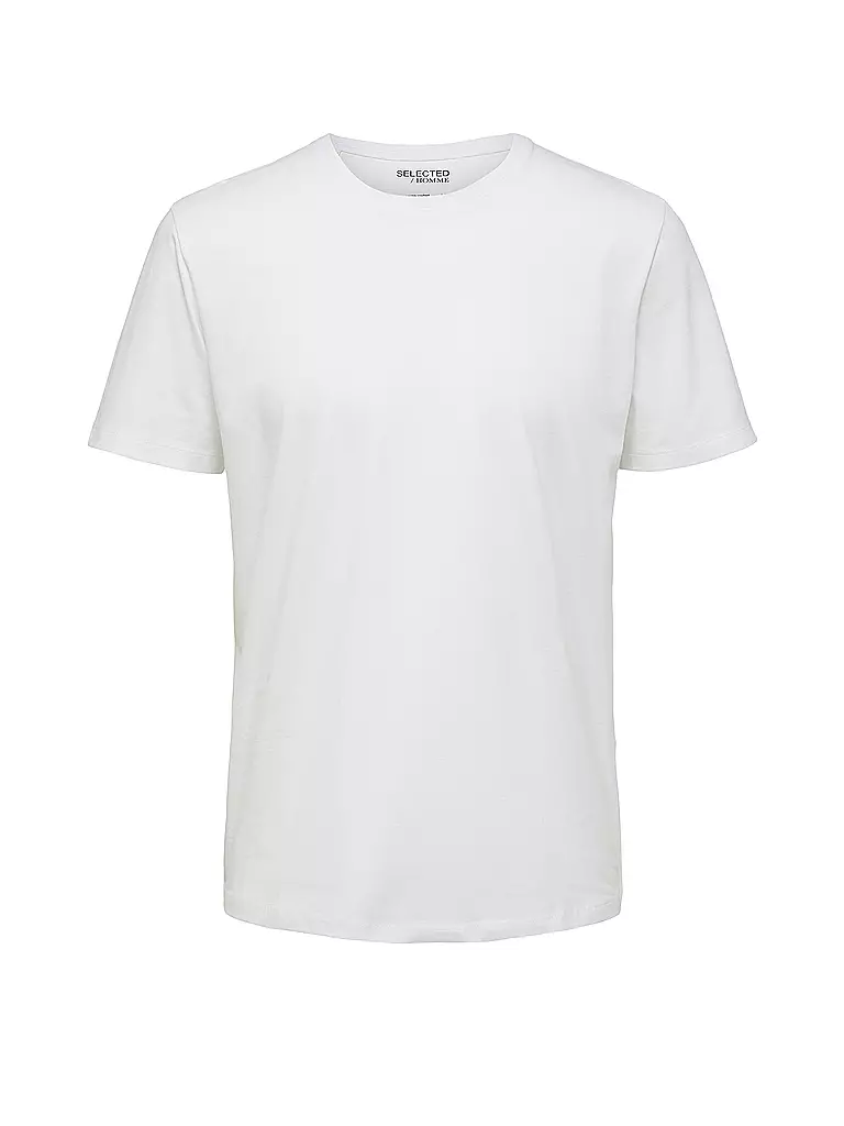 SELECTED T-Shirt SLHASPEN  weiss