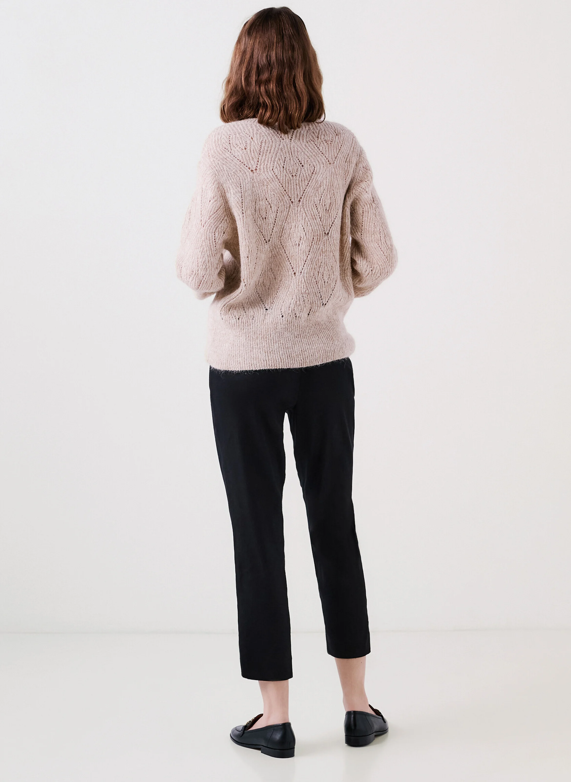 MGORDON - Pull droit col rond | Blanc