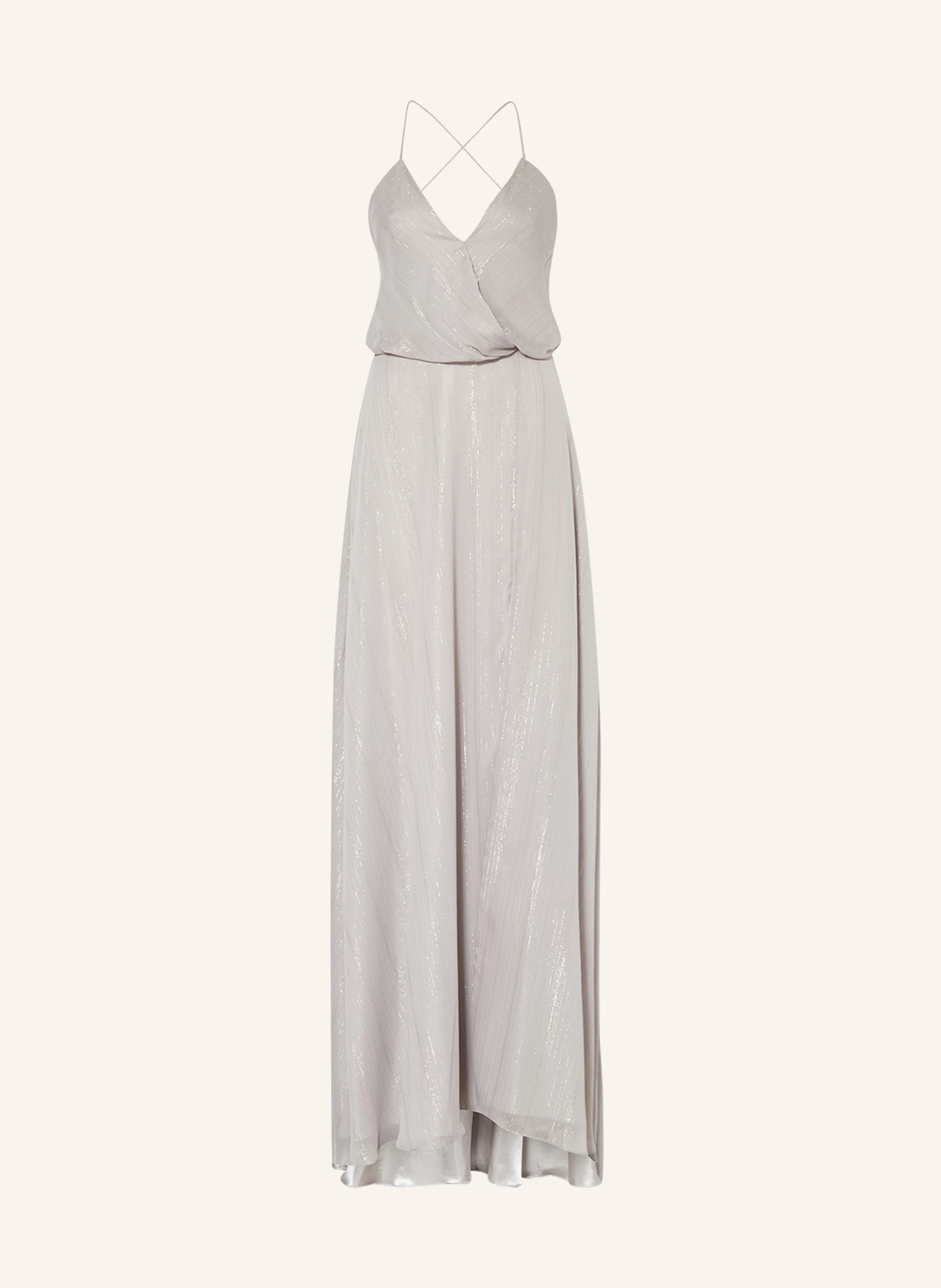 unique Abendkleid mit Glitzergarn