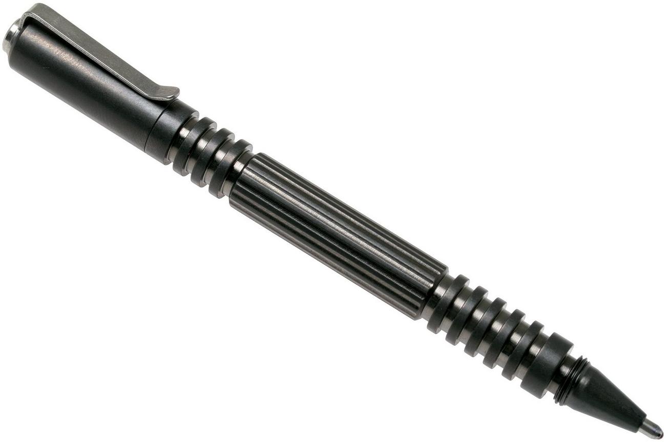 Rick Hinderer Investigator Pen Stainless Steel, Stonewash DLC, tactische pen