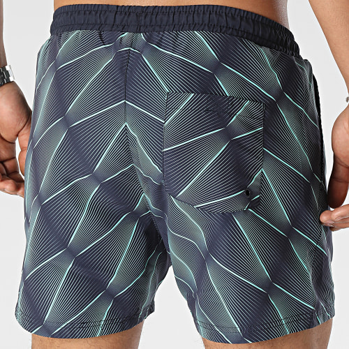 Short De Bain Eonall Graphik 331B4WW Bleu Marine Vert