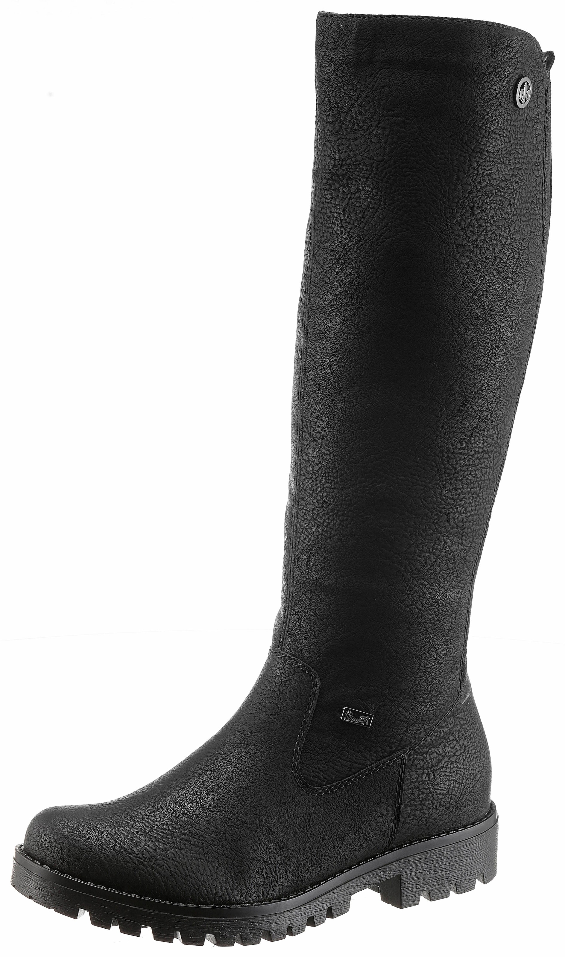 Rieker Winterstiefel  , Langschaftstiefel, Winterstiefel im klassischen Look, TEX-Membran