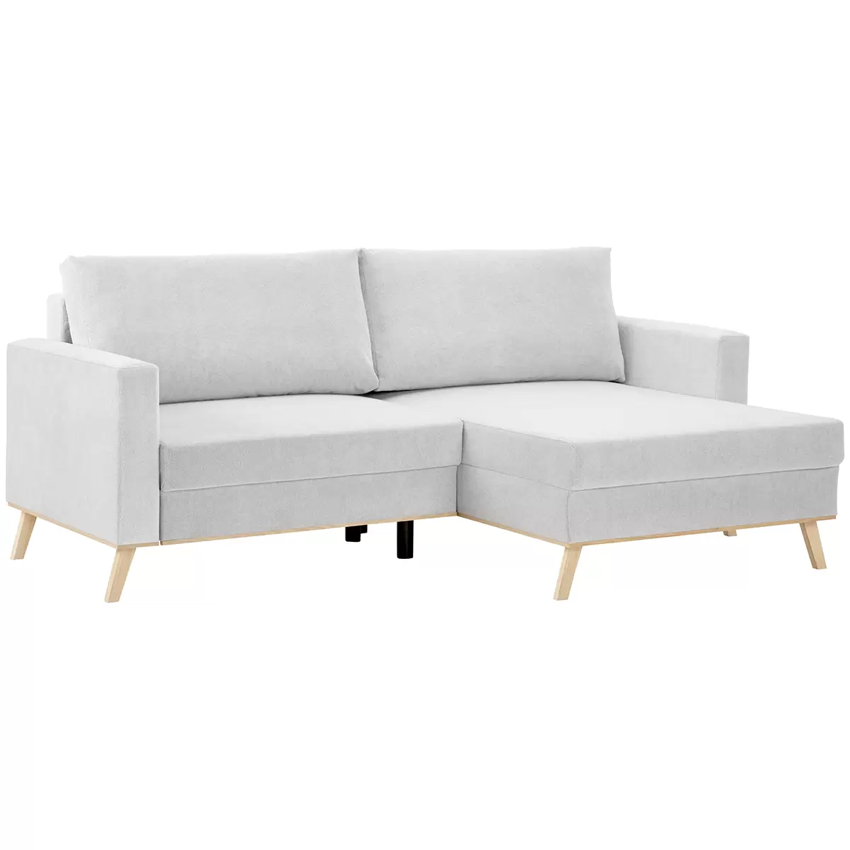 Ecksofa Carini 125x143 Hellgrau
