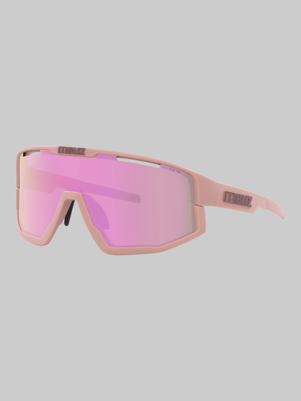 BLIZ Active Eyewear Fusion Matt Pink Sunglasses brown w pink multi